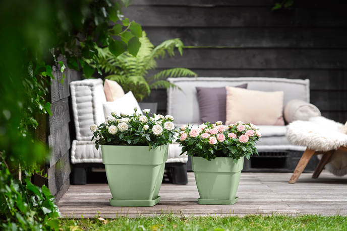 vibia campana carré 37cm vert pistache